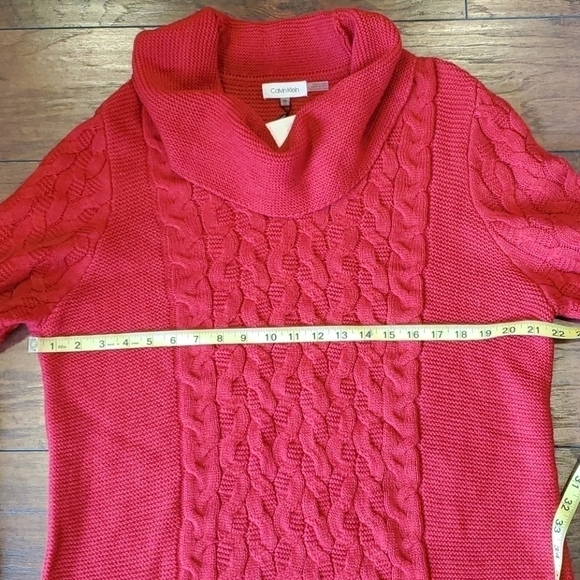 NWT Calvin Klein Women Long Knit sweater tunic turtleneck - Picture 8 of 8